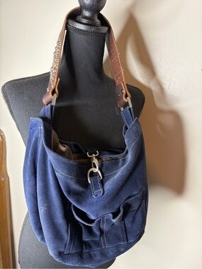 Tylie Malibu Suede Leather Hobo Bag with Rhinestone features